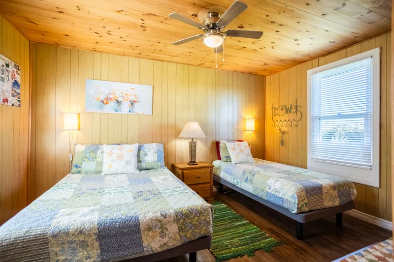 Bedroom with two beds
