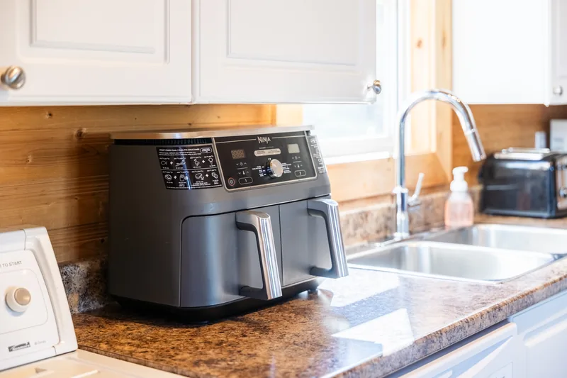 Kitchen appliances and sink