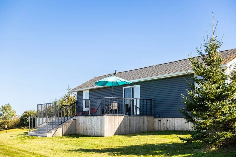 Cottage exterior and deck
