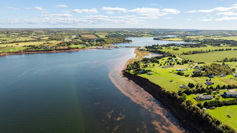 Bay and shoreline aerial