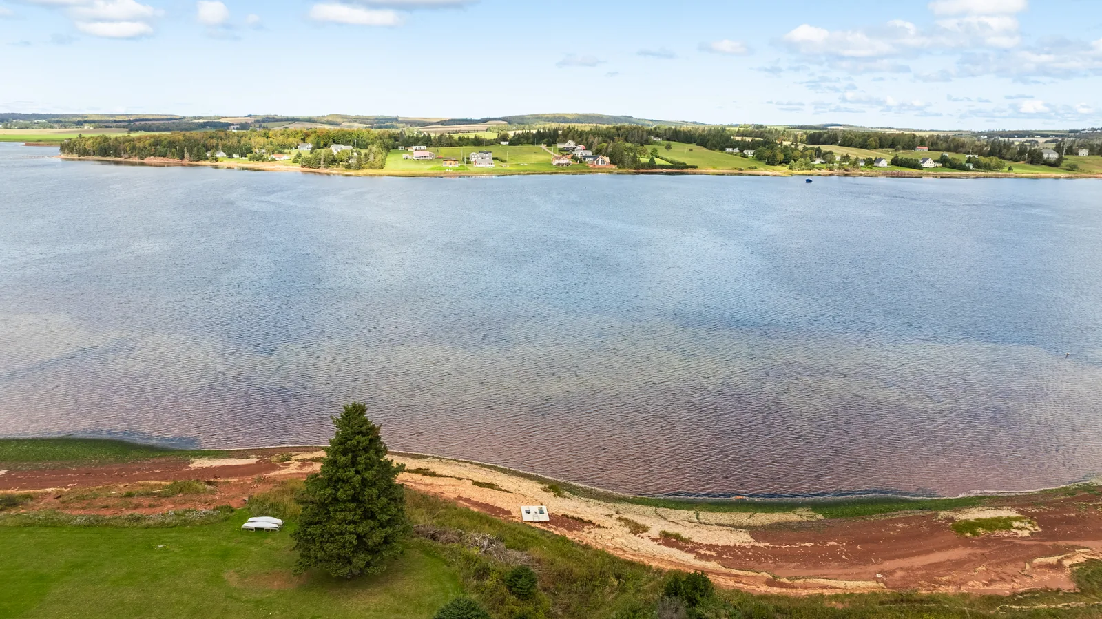 River and shoreline aerial