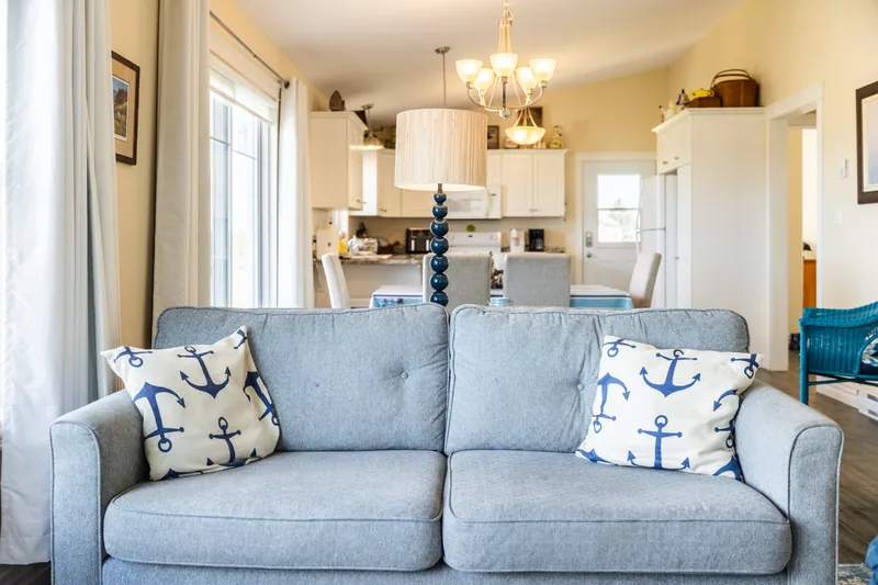 Living-room seating and dining area
