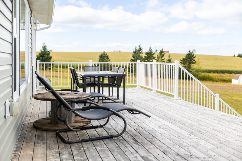 Deck seating and table