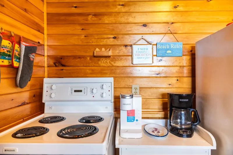 Kitchen stove and counter