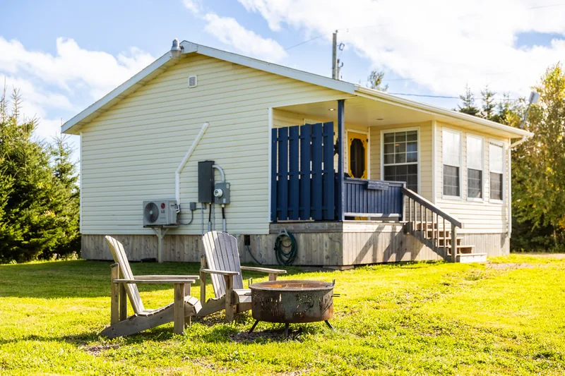 Cottage exterior and deck