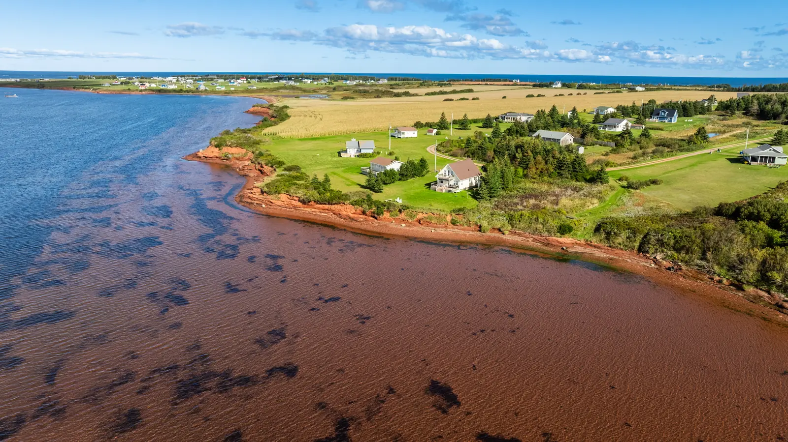 Basin shoreline aerial
